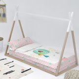 Vatteret sengetj med lynls HappyFriday Multifarvet 105 x 200 cm Askepot 2 Dele #3