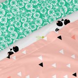 Sengetj st HappyFriday Moshi Moshi Panda garden Pink Seng 105 2 Dele #5