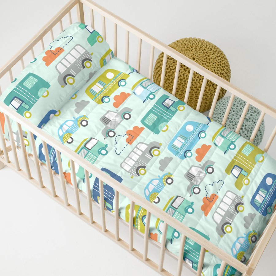 Sengetppe (vattppe) HappyFriday Moshi Moshi Multifarvet 100 x 130 cm Kretjer #2