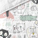 Sengetppe (vattppe) HappyFriday Moshi Moshi Multifarvet 100 x 130 cm dyr #3