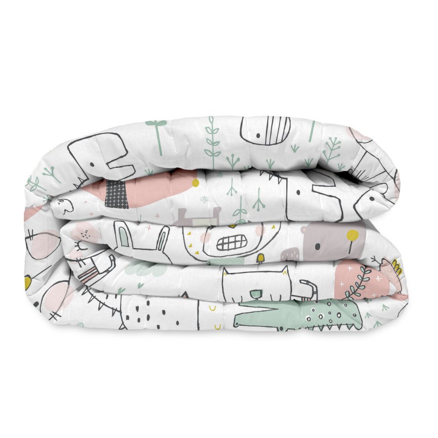 Sengetppe (vattppe) HappyFriday Moshi Moshi Multifarvet 100 x 130 cm dyr #1