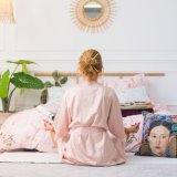 Nordisk cover HappyFriday Chinoiserie rose Multifarvet 220 x 220 cm #5