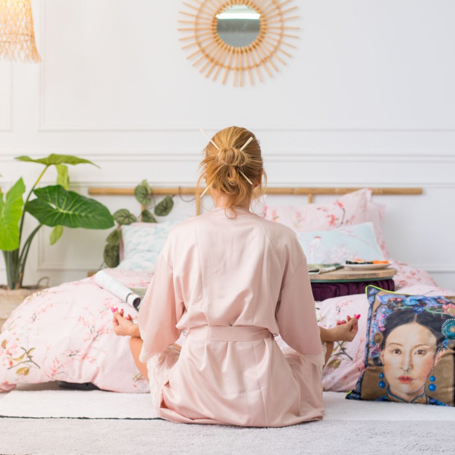 Nordisk cover HappyFriday Chinoiserie rose Multifarvet 220 x 220 cm #5