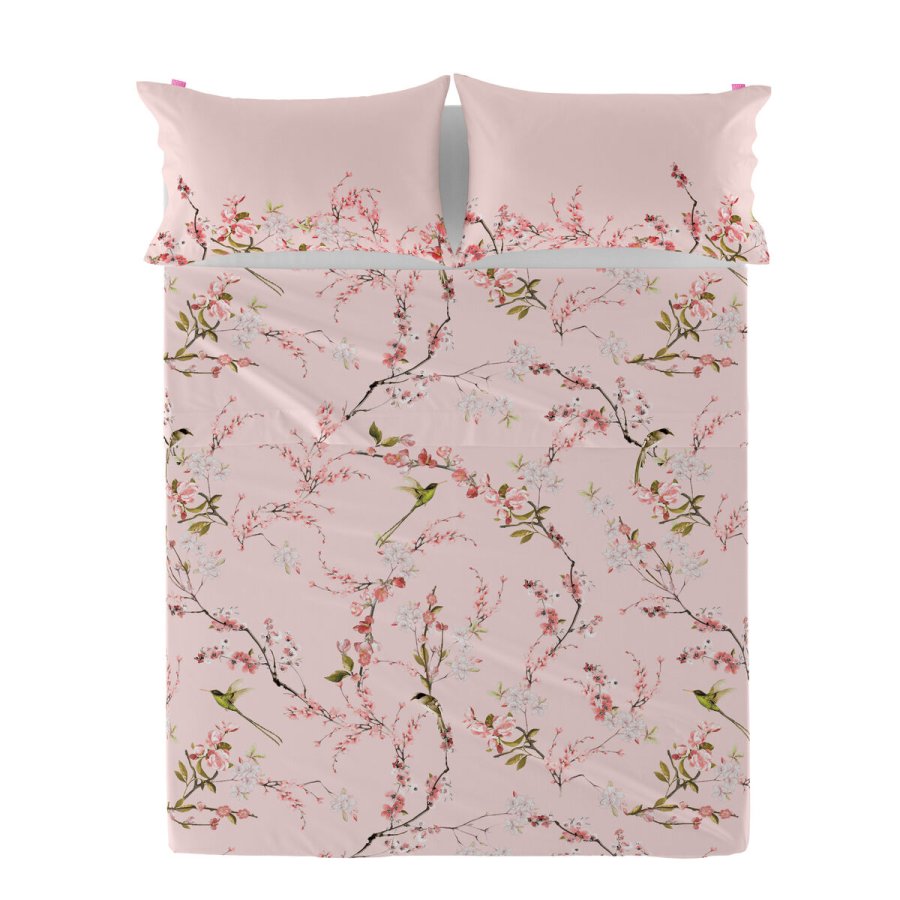 Toplagen HappyFriday Chinoiserie rose Multifarvet 240 x 270 cm (asiatico/oriental) #2