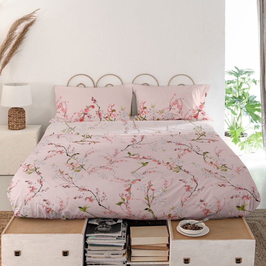 Toplagen HappyFriday Chinoiserie rose Multifarvet 260 x 270 cm (asiatico/oriental) #5