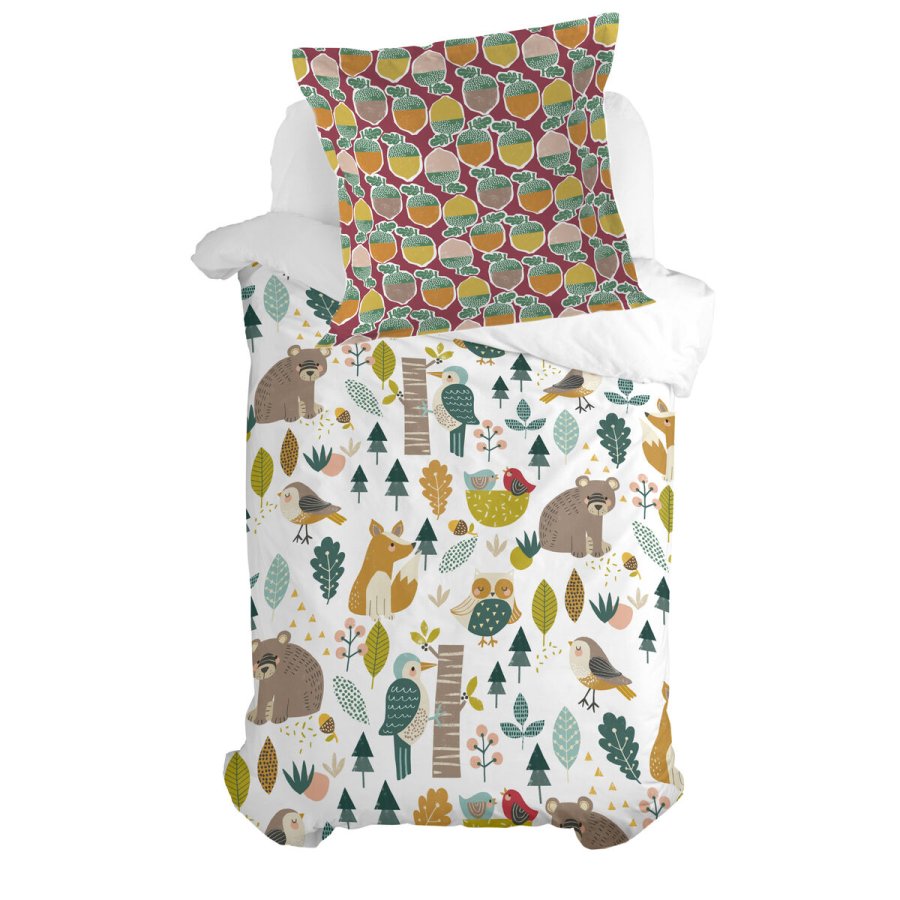 Pudebetrk HappyFriday Moshi Moshi Harvestwood Multifarvet 80 x 80 cm #4