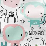 Pudebetrk HappyFriday Moshi Moshi Macaque Multifarvet 80 x 80 cm #4