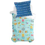 Pudebetrk HappyFriday Moshi Moshi Sea Life Multifarvet 80 x 80 cm #5