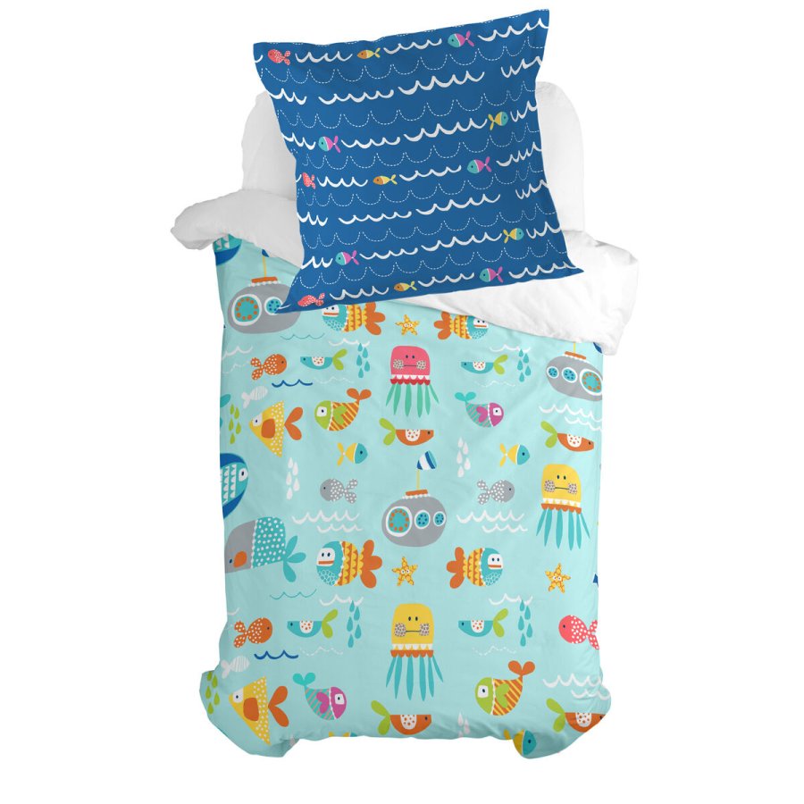 Pudebetrk HappyFriday Moshi Moshi Sea Life Multifarvet 80 x 80 cm #5