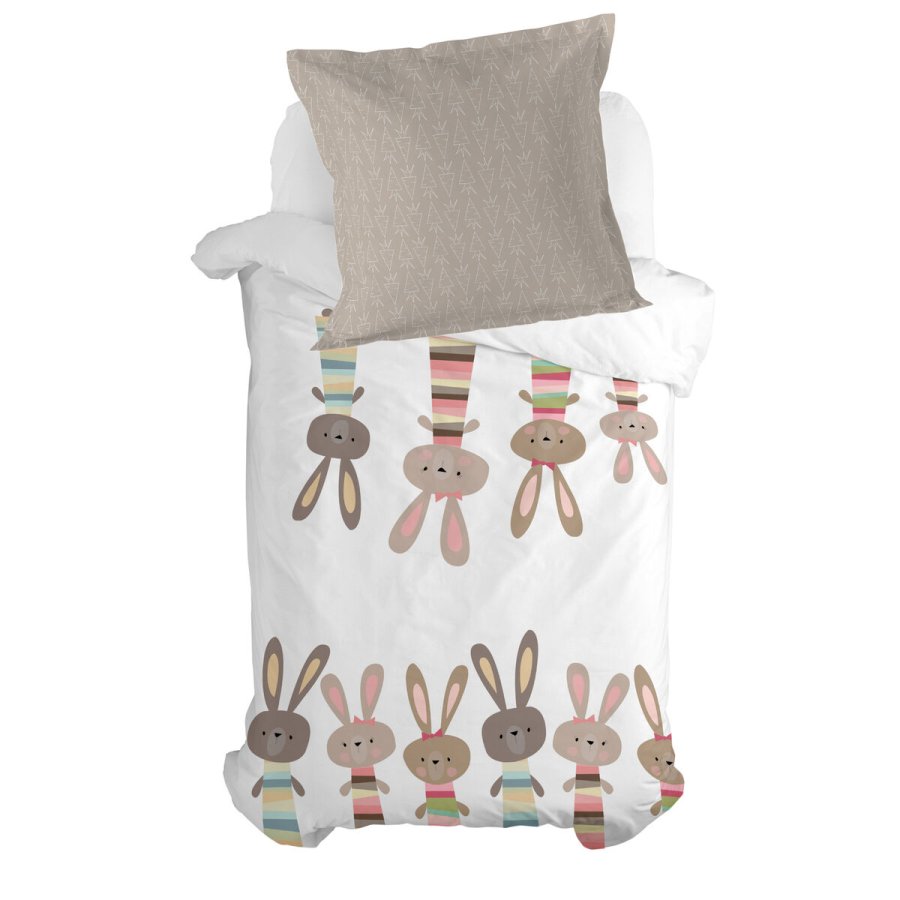 Pudebetrk HappyFriday Moshi Moshi Rabbit Family Multifarvet 80 x 80 cm #4