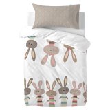 Pudebetrk HappyFriday Moshi Moshi Rabbit Family Multifarvet 50 x 75 cm #3