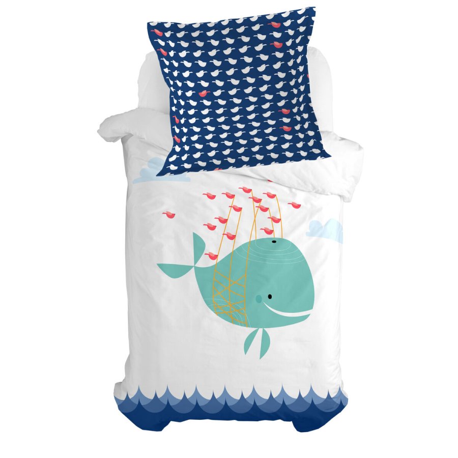 Pudebetrk HappyFriday Moshi Moshi Whale Multifarvet 80 x 80 cm #4