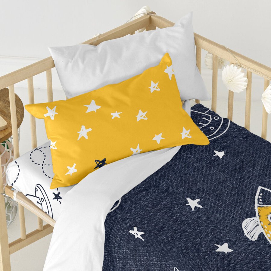 Dynebetrk st HappyFriday Mr Fox Starspace  Multifarvet Vugge til baby 2 Dele #16