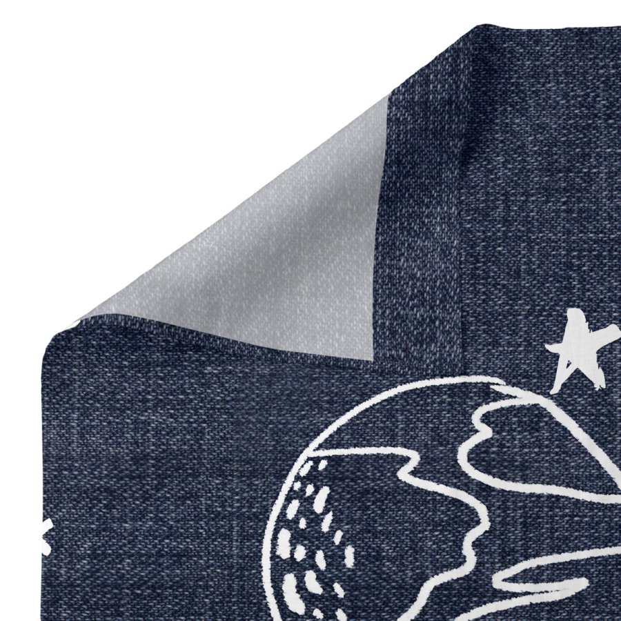 Sengetj st HappyFriday Mr Fox Starspace Multifarvet Vugge til baby 2 Dele #4