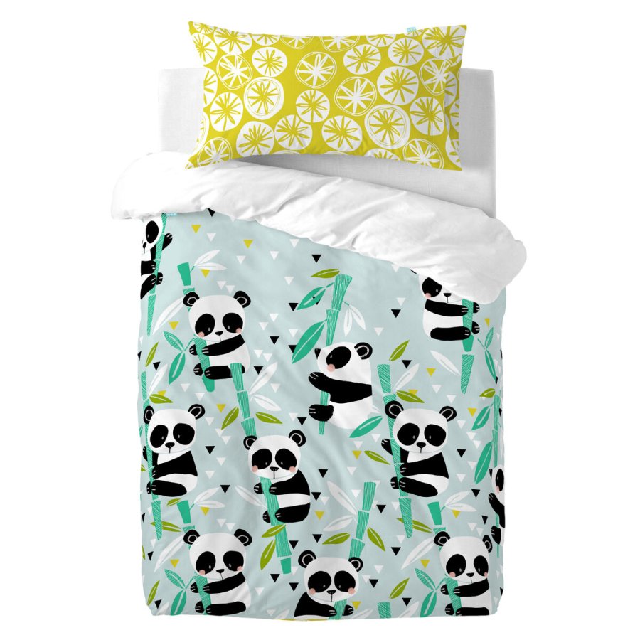 Pudebetrk HappyFriday Moshi Moshi Panda garden blue Multifarvet 50 x 75 cm #3