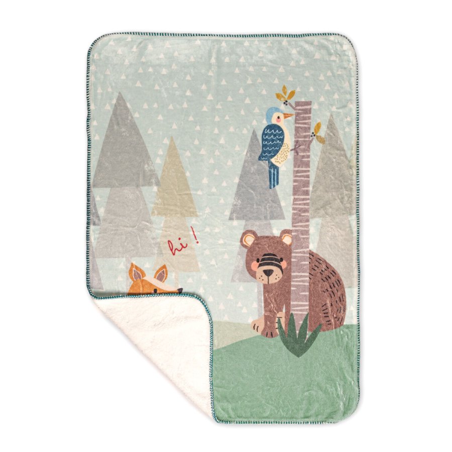 Tppe HappyFriday Moshi Moshi Harvestwood Multifarvet Mikrofiber 110 x 140 cm #2