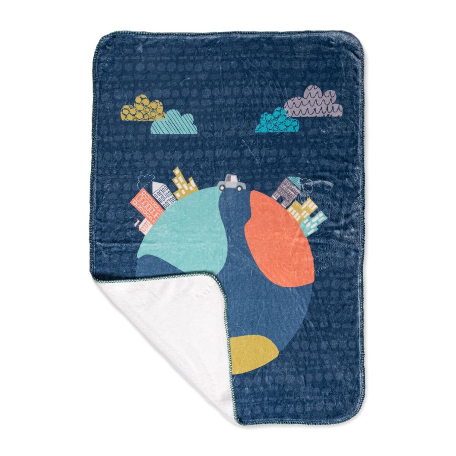 Tppe HappyFriday Moshi Moshi Holidays Multifarvet Mikrofiber 110 x 140 cm #2