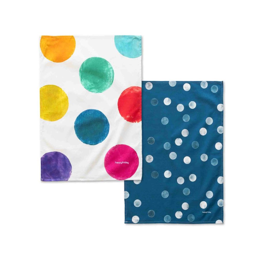 Karklud HappyFriday Confetti Multifarvet 70 x 50 cm (2 enheder) #1