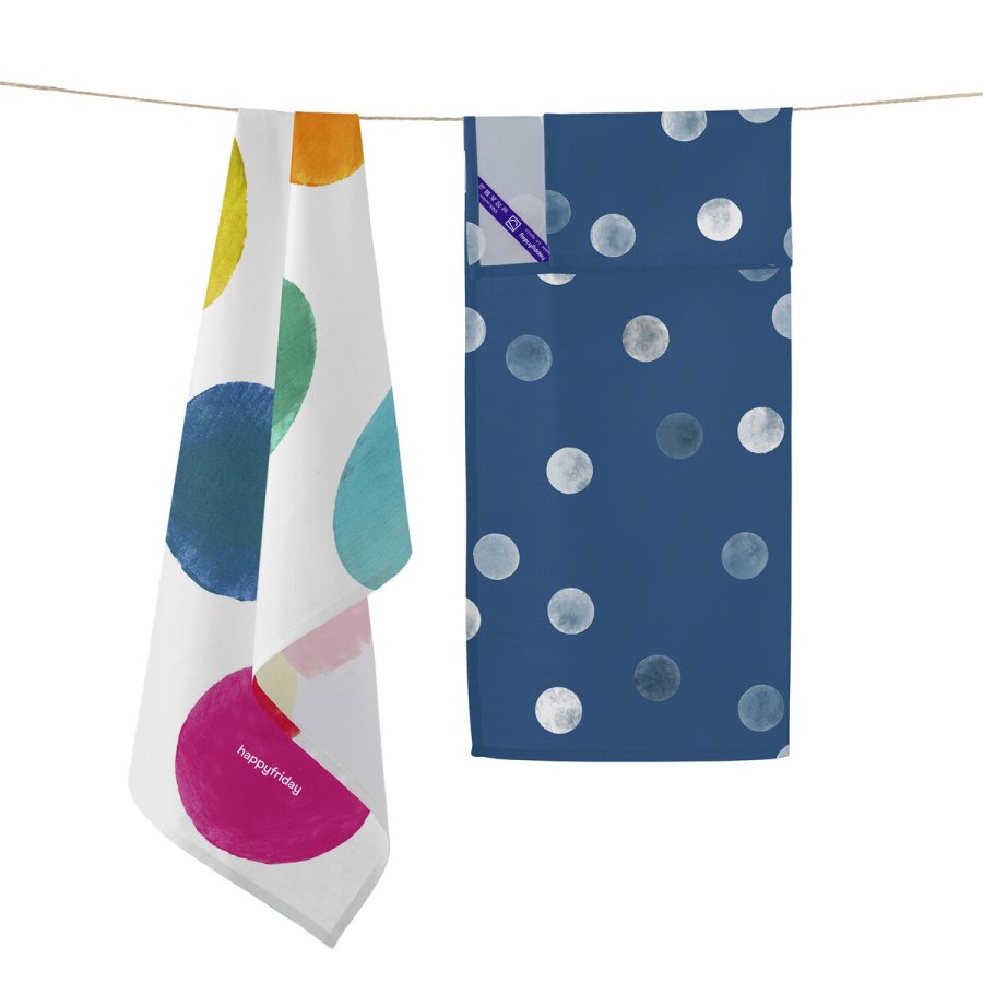 Karklud HappyFriday Confetti Multifarvet 70 x 50 cm (2 enheder) #16