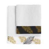 Hndkldest HappyFriday Blanc Foliage Multifarvet 2 Dele #1