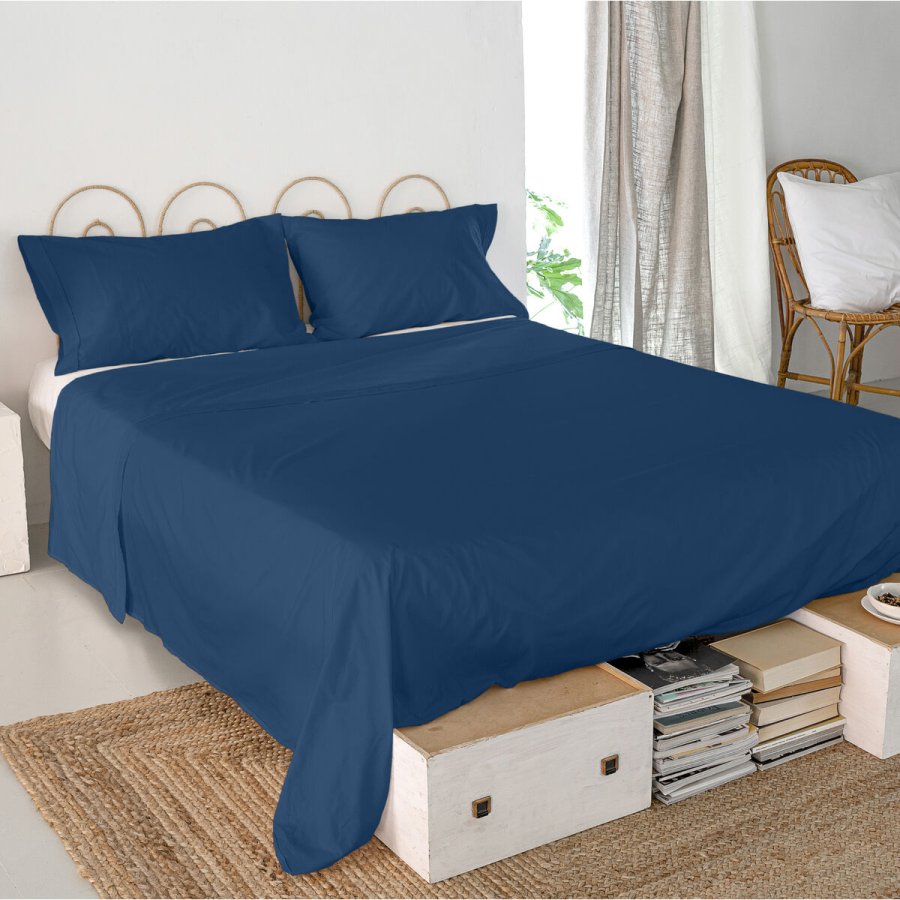 Toplagen HappyFriday Basic Marinebl 210 x 270 cm #4