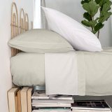 Toplagen HappyFriday Basic Beige 240 x 270 cm #2