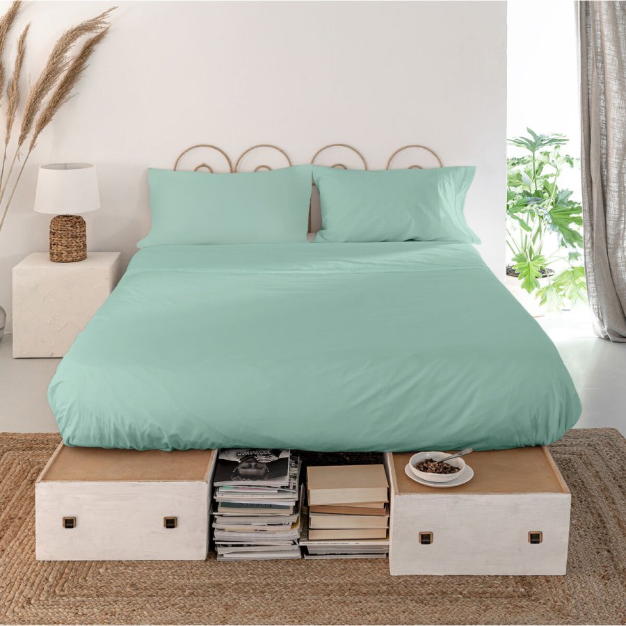 Toplagen HappyFriday Basic Mint 160 x 270 cm #5