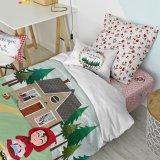 Dynebetrk st HappyFriday Mr Fox Red riding hood  Multifarvet Seng 80 2 Dele #21