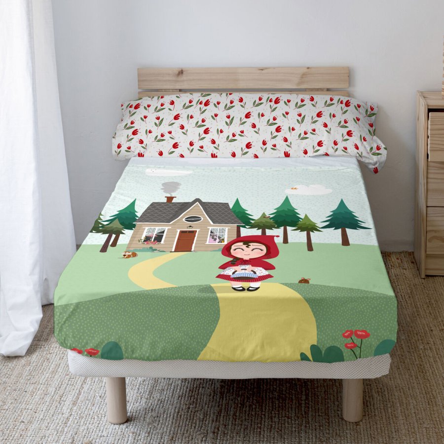 Sengetj st HappyFriday Mr Fox Red Riding Hood Multifarvet Seng 80/90 2 Dele #3