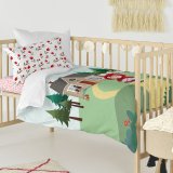 Dynebetrk st HappyFriday Mr Fox Red riding hood  Multifarvet Vugge til baby 2 Dele #16