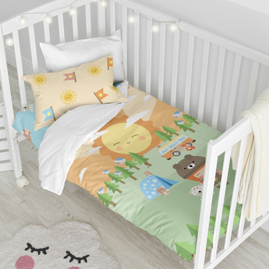 Dynebetrk st HappyFriday Happynois Camping Multifarvet Vugge til baby 2 Dele #6