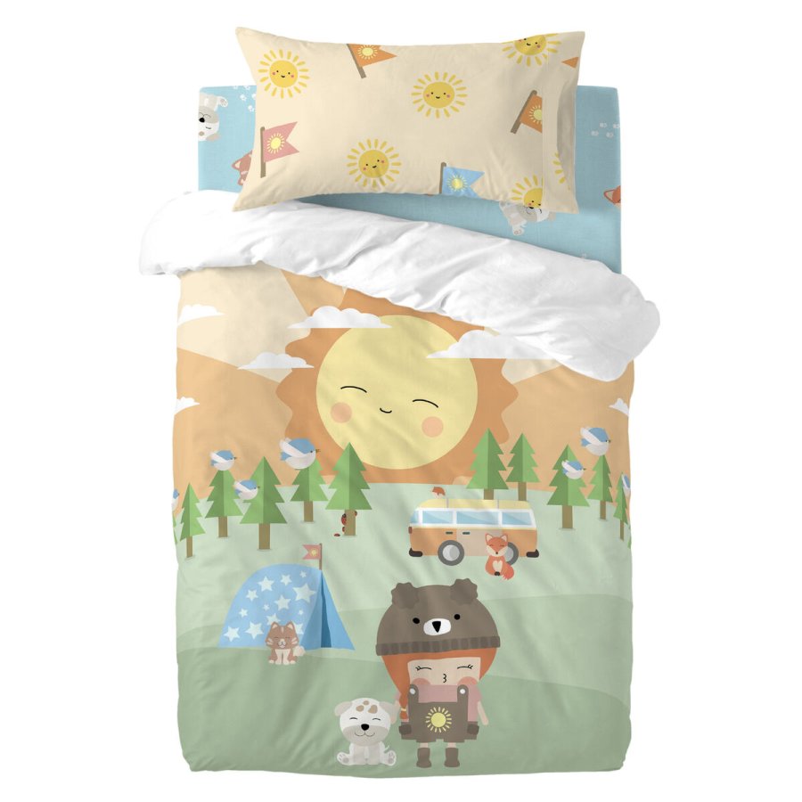 Dynebetrk st HappyFriday Happynois Camping Multifarvet Vugge til baby 2 Dele #1