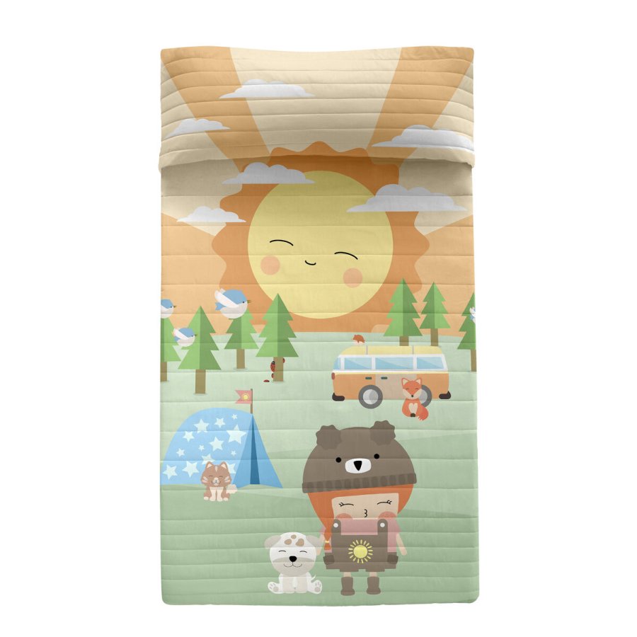 Sengetppe (vattppe) HappyFriday Happynois Multifarvet 200 x 260 cm Camping #1