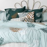Nordisk cover HappyFriday Blanc Foliage Mint Multifarvet 220 x 220 cm #5