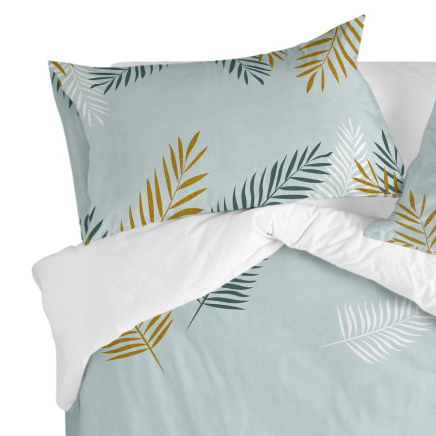 Pudebetrk HappyFriday Blanc Foliage Mint Multifarvet 50 x 75 cm (2 enheder) #2