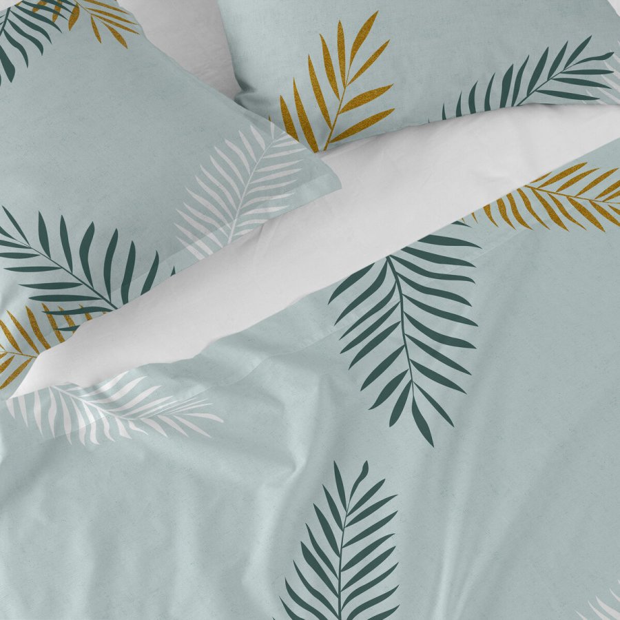 Toplagen HappyFriday Blanc Foliage Mint Multifarvet 210 x 270 cm #3