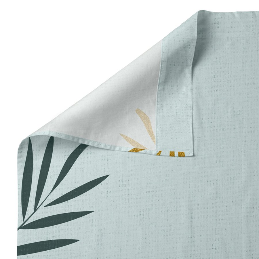 Toplagen HappyFriday Blanc Foliage Mint Multifarvet 210 x 270 cm #4