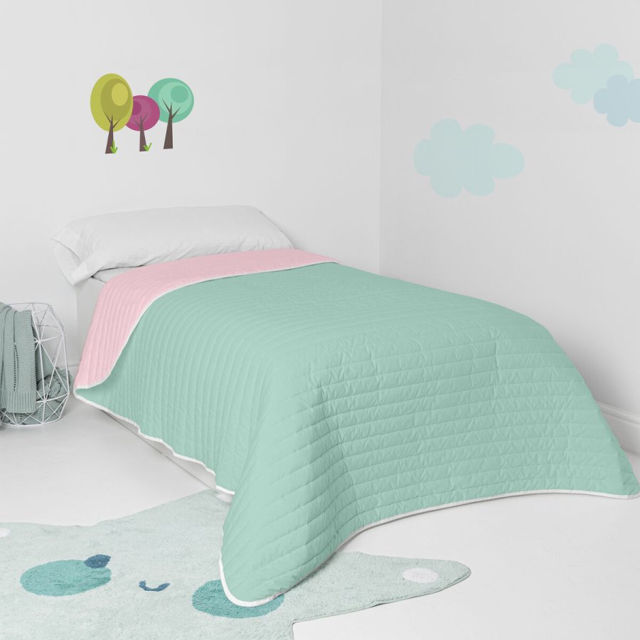 Sengetppe (vattppe) HappyFriday Basic Kids Dash Mint 200 x 260 cm #4