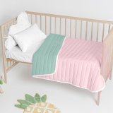 Sengetppe (vattppe) HappyFriday Basic Kids Dash Mint 100 x 130 cm #3