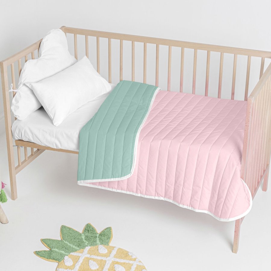 Sengetppe (vattppe) HappyFriday Basic Kids Dash Mint 100 x 130 cm #3