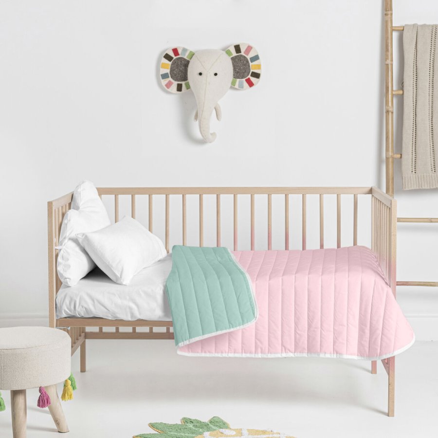 Sengetppe (vattppe) HappyFriday Basic Kids Dash Mint 100 x 130 cm #4