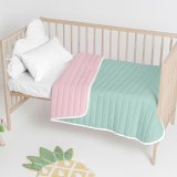 Sengetppe (vattppe) HappyFriday Basic Kids Dash Mint 100 x 130 cm #7