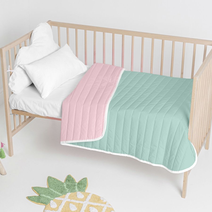 Sengetppe (vattppe) HappyFriday Basic Kids Dash Mint 100 x 130 cm #7