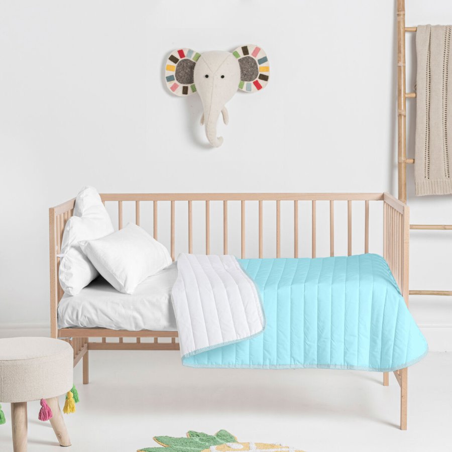 Sengetppe (vattppe) HappyFriday Basic Kids Dash Bl 100 x 130 cm #5