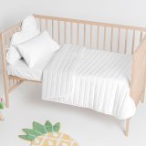 Sengetppe (vattppe) HappyFriday Basic Kids Dash Hvid 100 x 130 cm #3