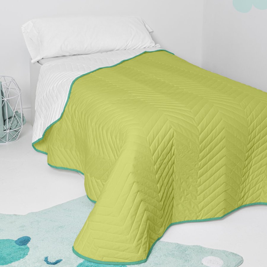 Sengetppe (vattppe) HappyFriday Basic Kids Arista Grn 180 x 260 cm #2