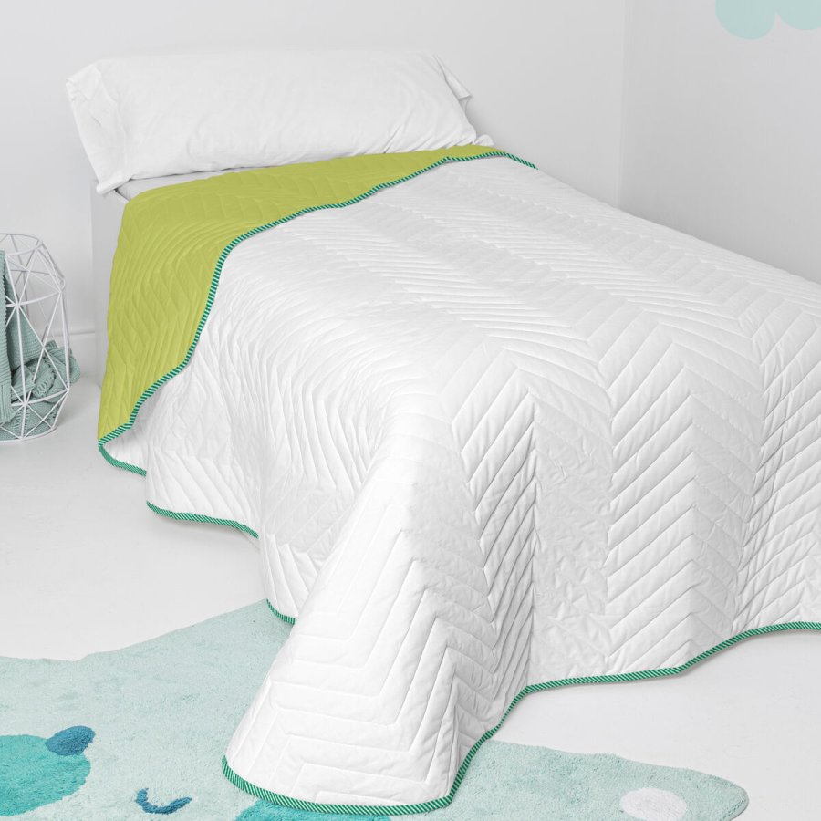 Sengetppe (vattppe) HappyFriday Basic Kids Arista Grn 180 x 260 cm #6