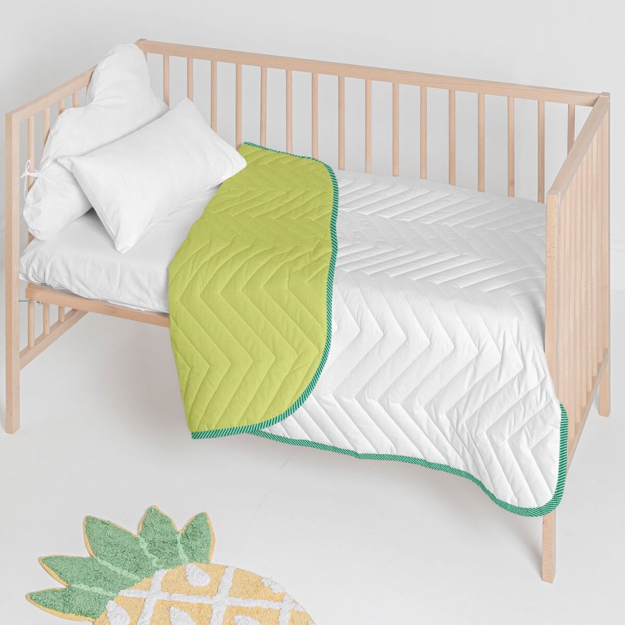 Sengetppe (vattppe) HappyFriday Basic Kids Arista Grn 100 x 130 cm #6