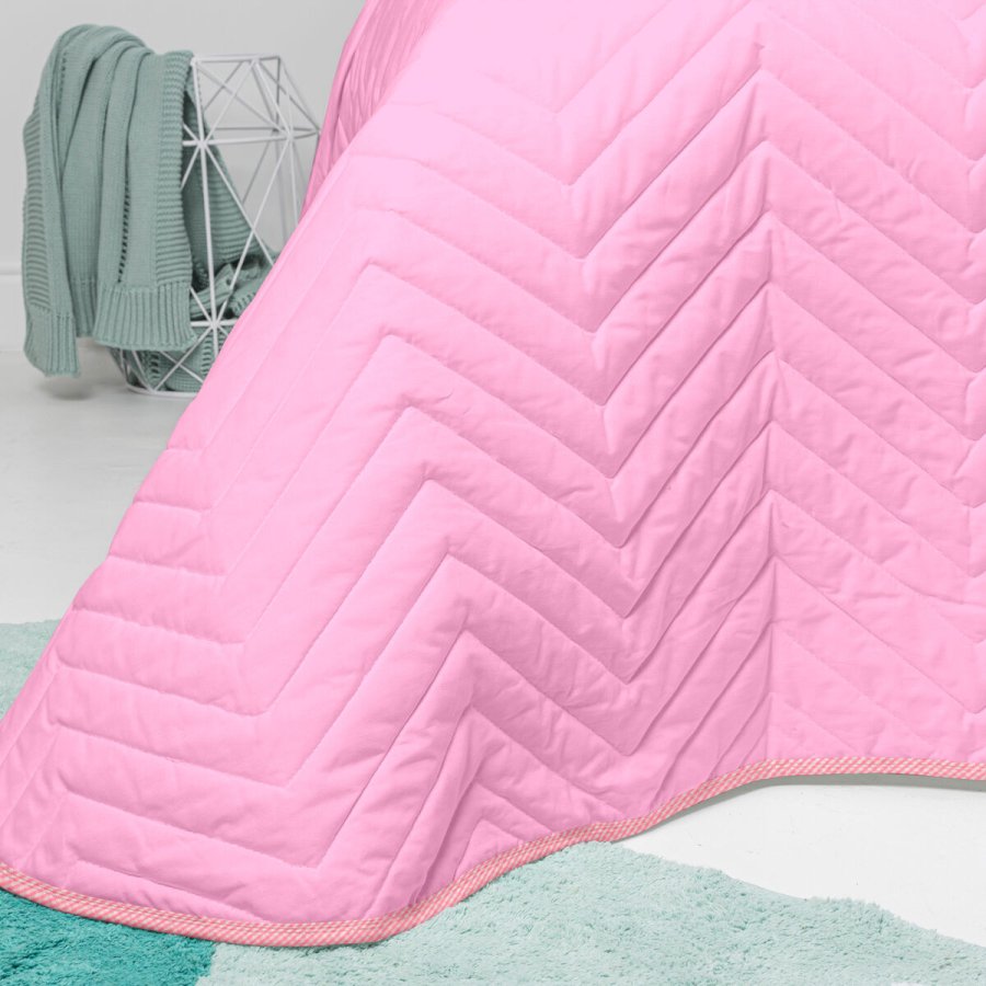 Sengetppe (vattppe) HappyFriday Basic Kids Arista Pink 200 x 260 cm #4