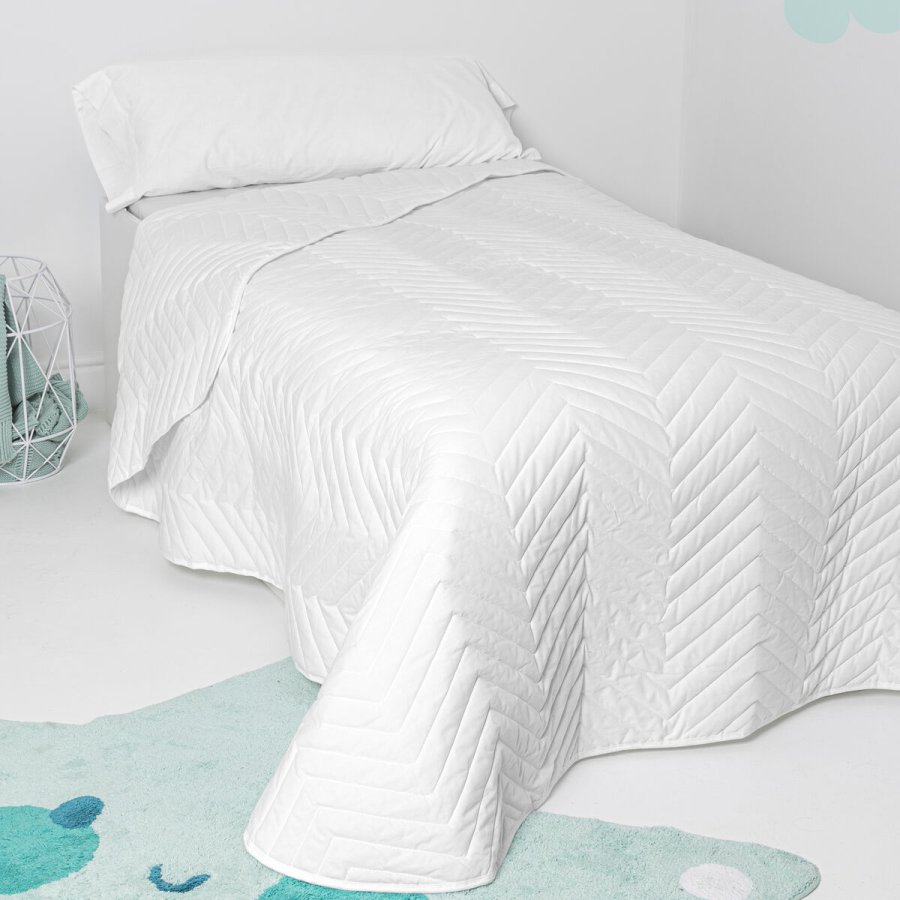 Sengetppe (vattppe) HappyFriday Basic Kids Arista Hvid 200 x 260 cm #2
